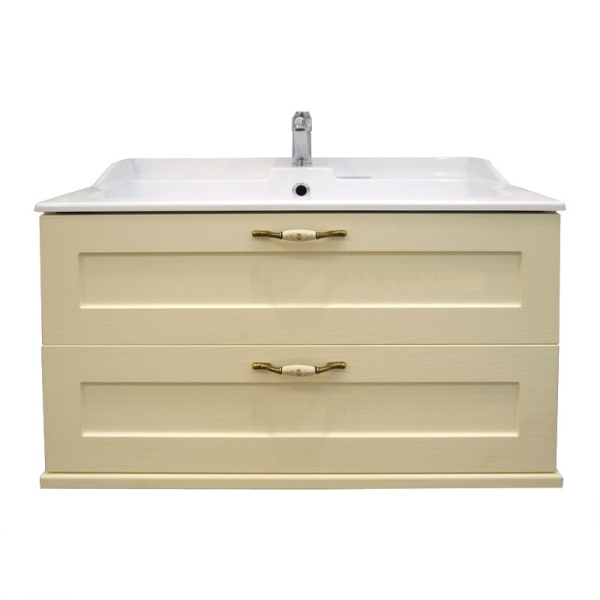 Тумба под раковину АКВАТОН Леон 80 дуб бежевый