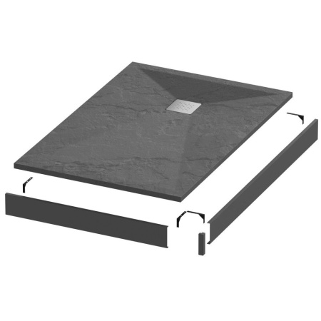 Экран для поддона GROSSMAN Strong GR-S2901101Q 110x90 графит