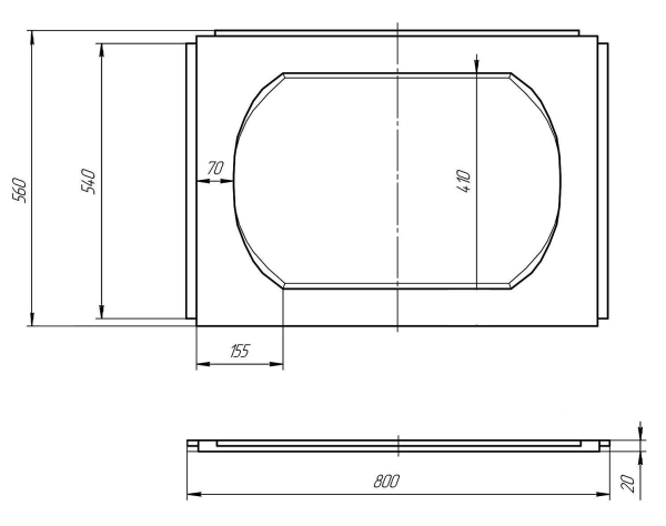 Панель боковая MARKA ONE Reddy/Kotto 80x57
