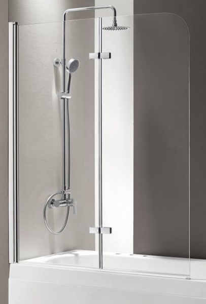 Шторка для ванны CEZARES Eco V-21 L 120x140 стекло Punto