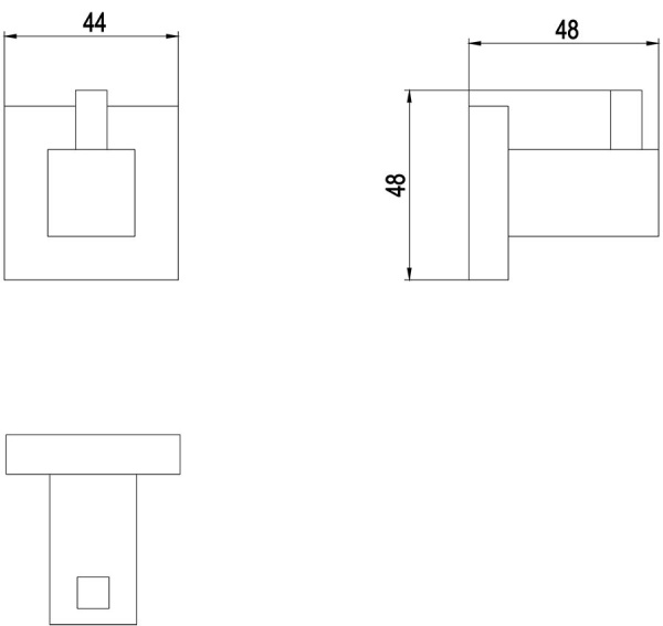 Крючок TIMO Selene 17011/17 brush gold