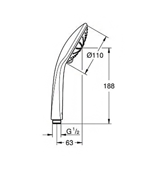 Ручной душ GROHE Euphoria 110 Massage 27239000