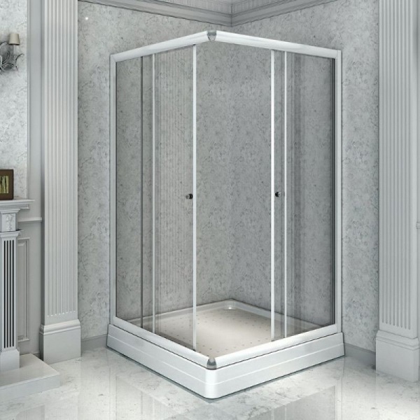 Душевое ограждение RADOMIR Дрим 100x90x200 R профиль белый