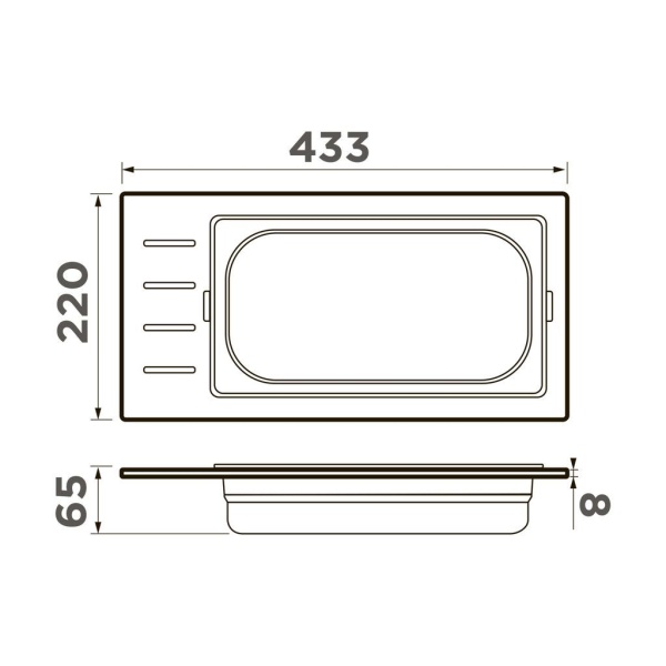 Контейнер OMOIKIRI DC-01-1-LG светлое золото