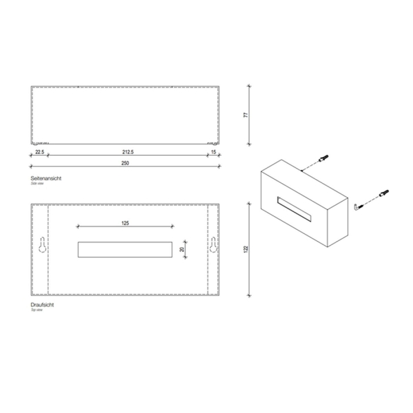 Дозатор бумажных салфеток DECOR WALTHER Classic KB 82 830400