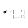 Крючок DECOR WALTHER Mikado HAK1 520116 розовое золото