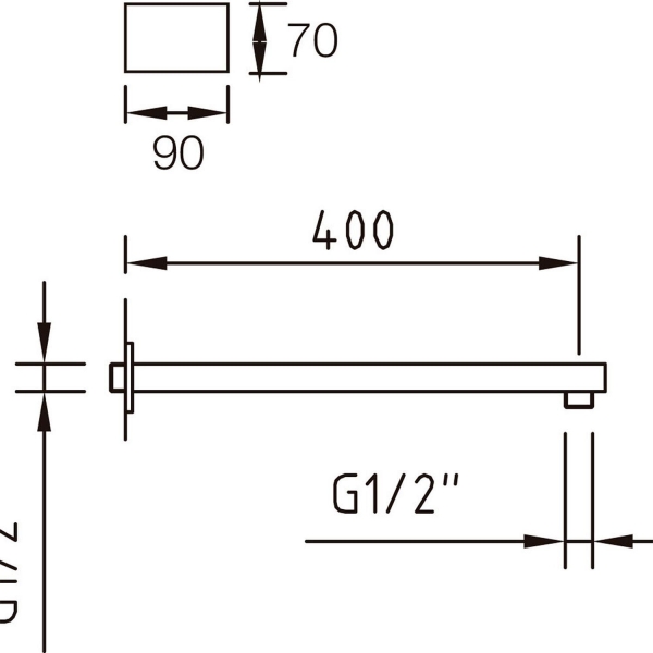 Душевой кронштейн CLEVER Bimini 98000