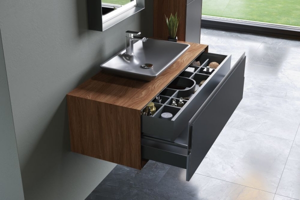 Комплект мебели ORKA Craft 120 орех/антрацит матовый