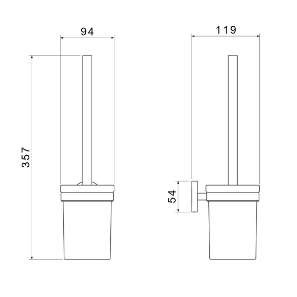 Ерш АКВАТЕК Европа AQ4110BGM gun metal брашированный