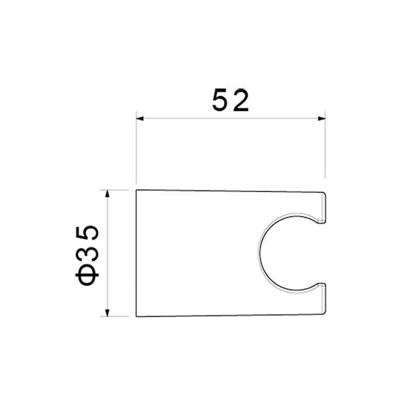 Держатель душа АКВАТЕК AQ2404MB черный матовый