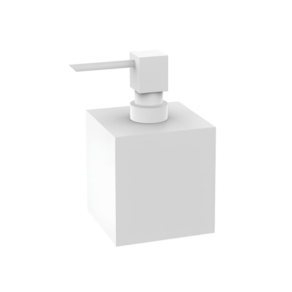 Дозатор жидкого мыла DECOR WALTHER Cube DW 475 825050 белый матовый