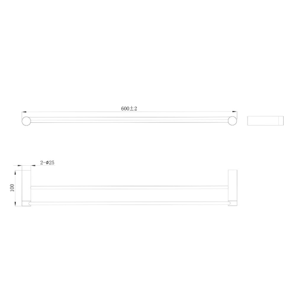Полотенцедержатель RAIBER Graceful RP-80002