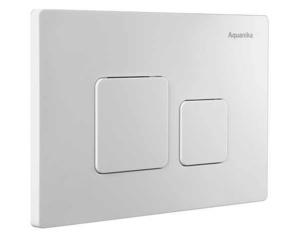 Кнопка смыва AQUANIKA Basic 01.02.22 белая матовая