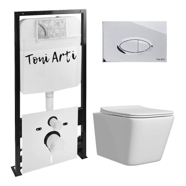 Комплект TONI ARTI TA-01 + Noche с сиденьем с микролифтом, с клавишей Freto TA-0051 АКЦИЯ