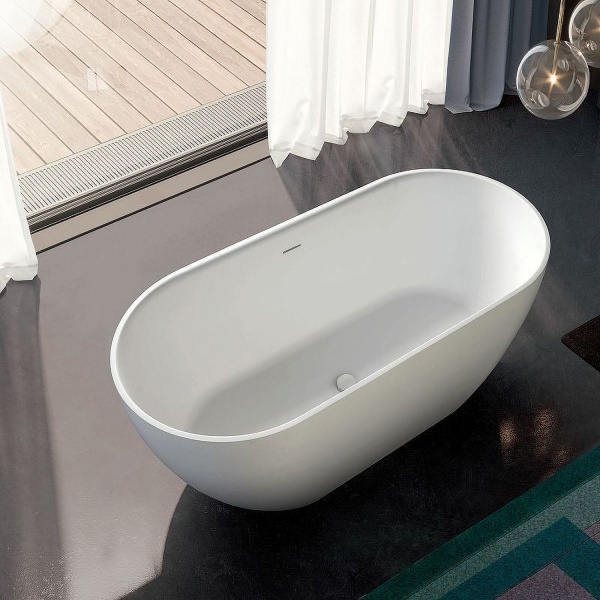 Ванна GRUPPO TREESSE Clivia 160x75 со скрытым переливом матовая