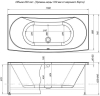 Панель фронтальная для ванн AQUANET Izabella 160 черная