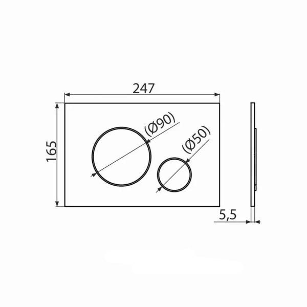 Кнопка смыва KERAMA MARAZZI M671KM