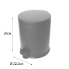 Ведро для мусора FIXSEN Horeca FX-34024B черное матовое
