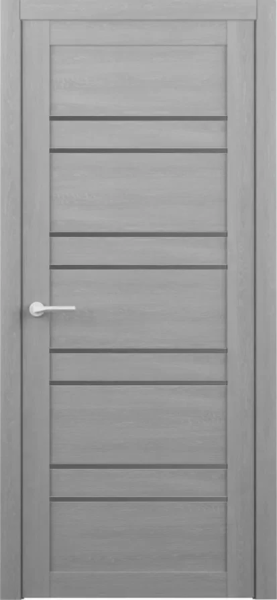 Тренд Т-14 Тренд Дорс дверь межкомнатная EcoTex ясень дымчатый стекло графитовое