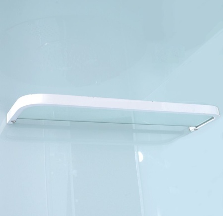 Душевая кабина ORANS SR-86155 L-ED 130x90x220 с гидромассажем, профиль белый