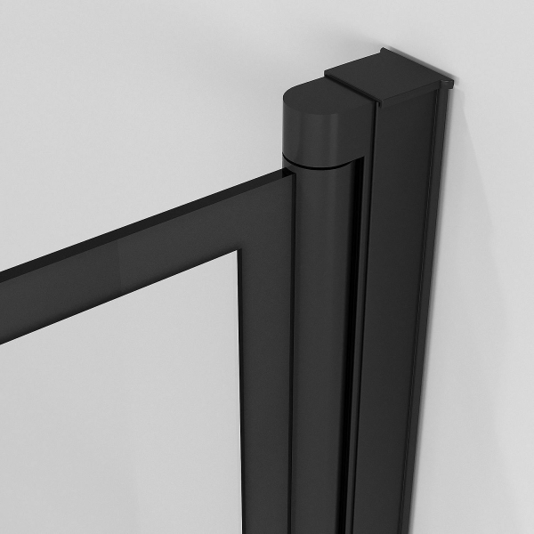 Шторка для ванны NIAGARA Nova 100x140 профиль черный матовый