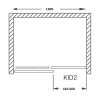 Дверь в нишу ROTH Kinedoor Line KID2 130x200