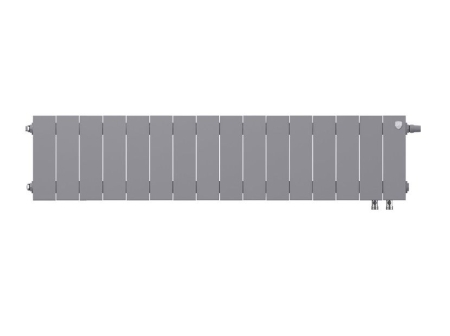 Радиатор ROYAL THERMO PianoForte 200 16С 128/28 НП серебристый матовый