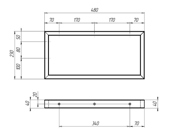 Столешница под раковину 1 MARKA Grunge Loft 100 дуб намибия