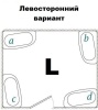 Душевая кабина ORANS SR-86155 L-ED 130x90x220 с гидромассажем, профиль белый
