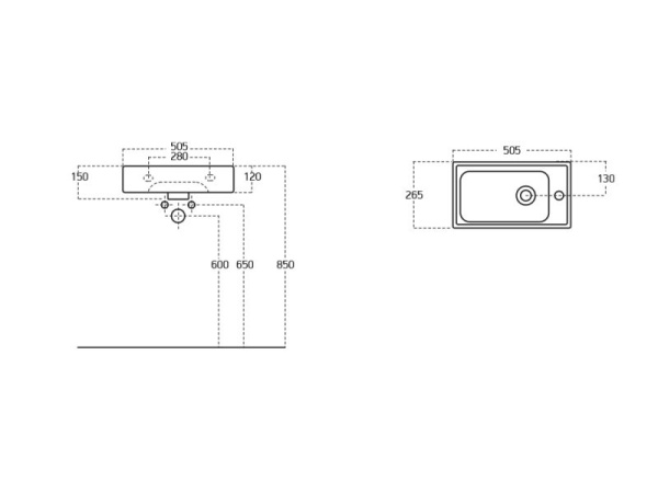 Тумба под раковину BELBAGNO Kraft Mini 50 L Rovere Nebrasca Nature