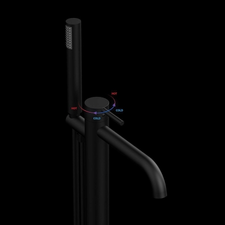 Смеситель для ванны VINCEA Desire VTF-1DMB черный матовый