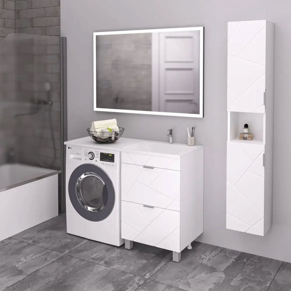 Пенал ENCANTO Geometry подвесной 30 белый