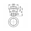 Кнопка арматуры бачка ALCAPLAST V0011-ND