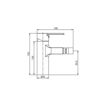 Смеситель для биде KOLLER POOL Kvadro Arc KA0300