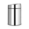 Ведро для мусора BRABANTIA Slide Bin 5 л, сталь полированная