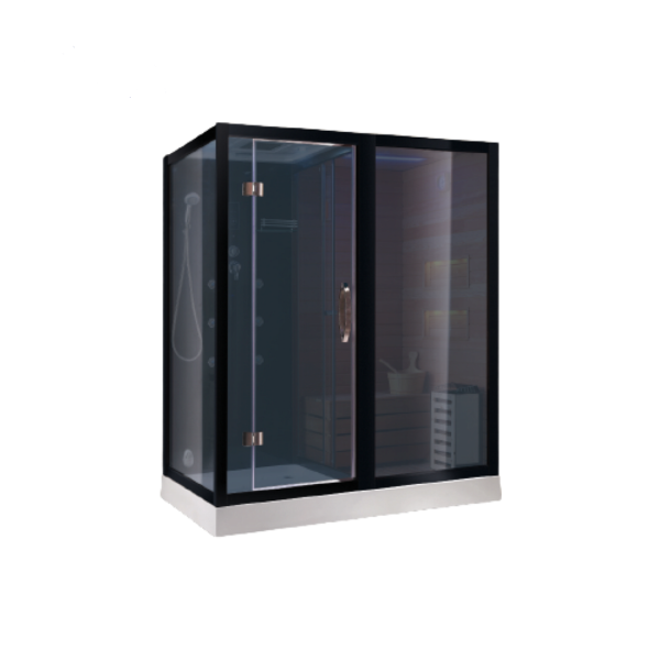 Сауна CERUTTISPA Albano Nero K9752R Black 180x110x223