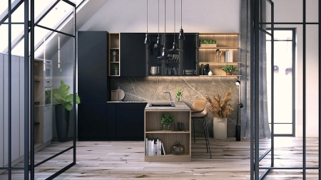Смеситель для кухни DEANTE Silia с выдвижным изливом BQS_073M