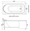 Каркас AQUANET Nord 170x70
