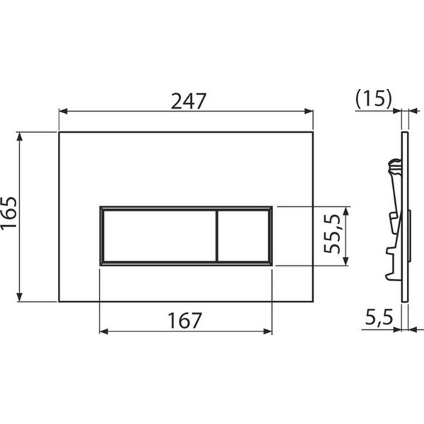 Кнопка смыва KERAMA MARAZZI M571KM