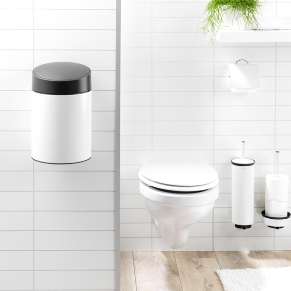 Ведро для мусора BRABANTIA Slide Bin 5 л, белый