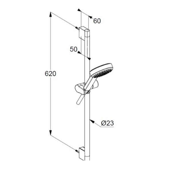 Душевой гарнитур KLUDI Dive S 1S 6861005-00