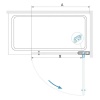 Шторка для ванны RGW Screens SC-102 90x150 стекло тонированное