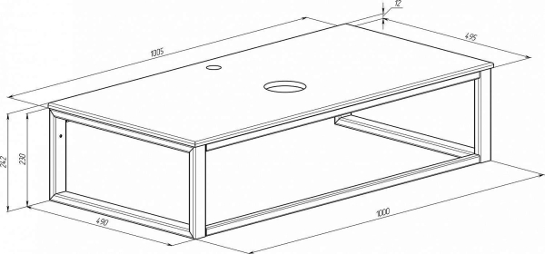 Консоль для раковины RADOSTONE Laura KNAS21200