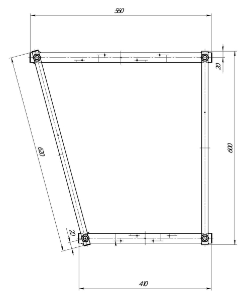 Каркас MARKA ONE Cavalla 150х75