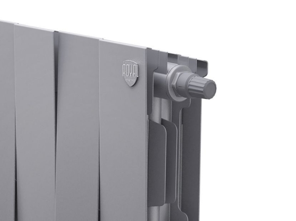 Радиатор ROYAL THERMO PianoForte 200 12С 96/28 НП серебристый матовый