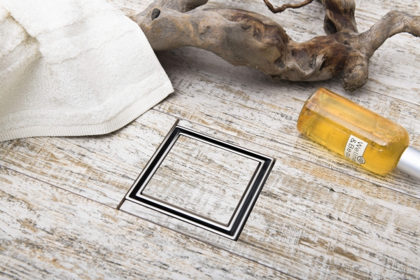 Трап MCH C 804 12x12 под плитку с поворотным сифоном