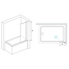 Шторка для ванны RGW Screens SC-056-8B 40x150