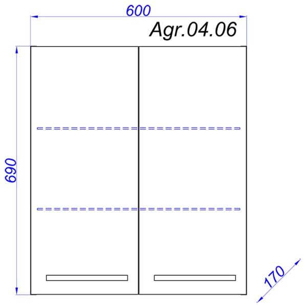 Шкаф AQWELLA Аллегро 60 белый