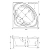 Каркас AQUANET Malta 150x150