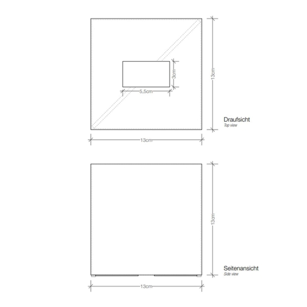 Дозатор бумажных салфеток DECOR WALTHER Cube KB 83 845660 черный матовый